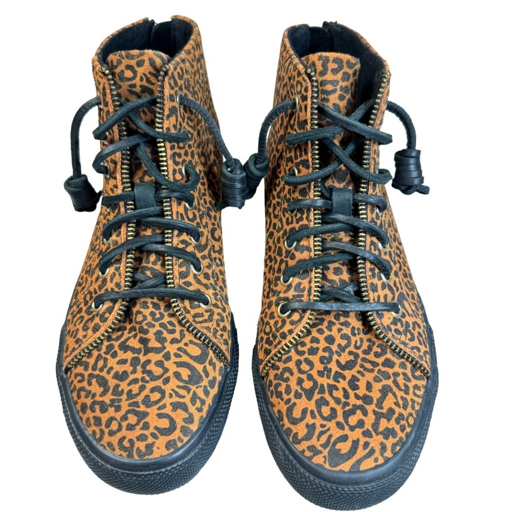 Sperry x Rebecca Minkoff High Top Sneaker Leopard Women's Size 8 STS87072 NIB